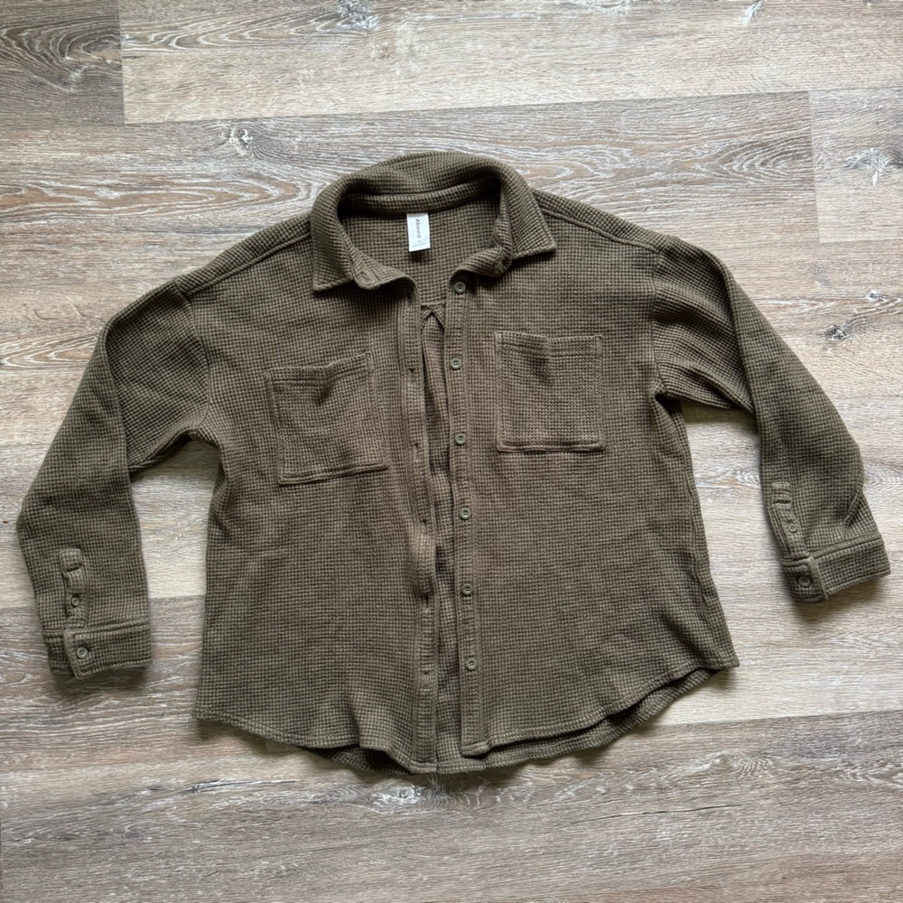 Abound Green Button Down Shirt